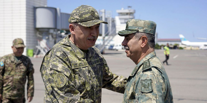 Azerbaijani defense minister visits Kazakhstan 