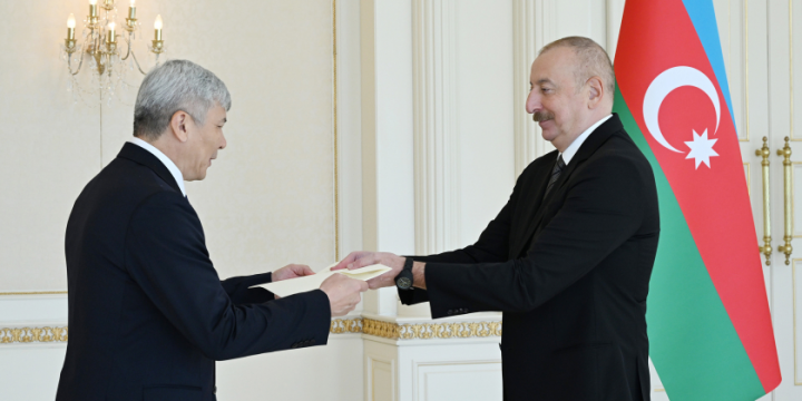President Ilham Aliyev received credentials of incoming Kyrgyz ambassador