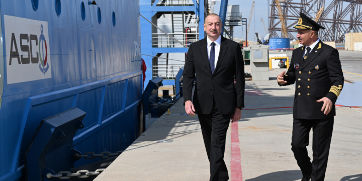 President Ilham Aliyev participated in ceremony to commission “Zangilan” tanker