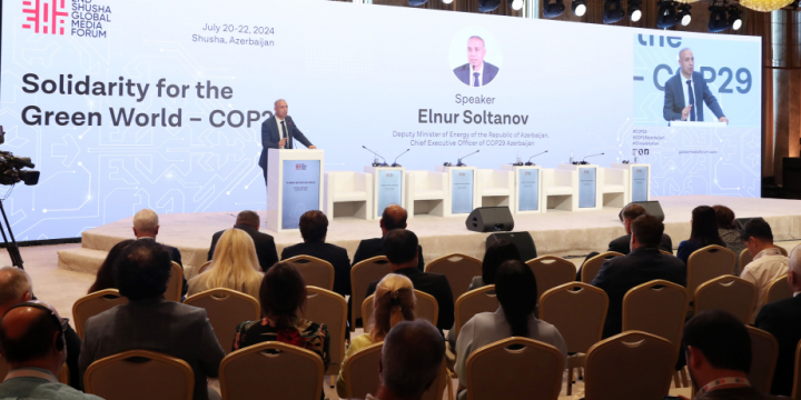 Şuşa Forumunda “Yaşıl dünya naminə həmrəylik – COP29” adlı təqdimat keçirilib