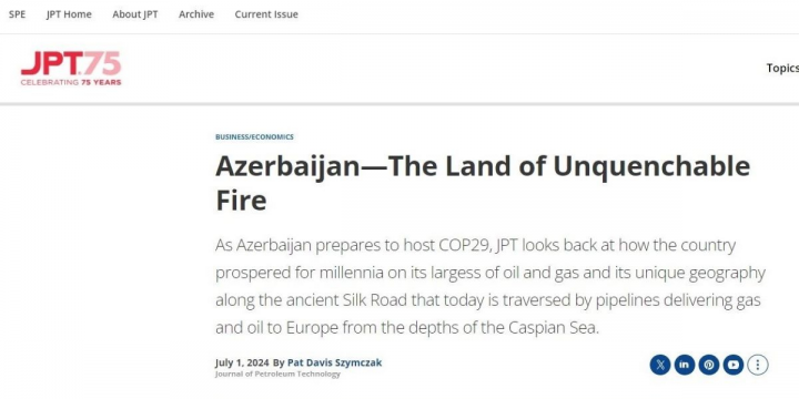 Journal of Petroleum Technology: Azerbaijan – the Land of Unquenchable Fire