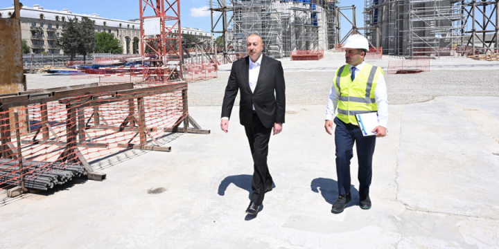 President Ilham Aliyev inspected progress of Victory Park construction in Baku