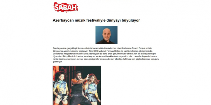 Türkiyə nəşri: Azərbaycan musiqi festivalı ilə dünyanı heyran edir
