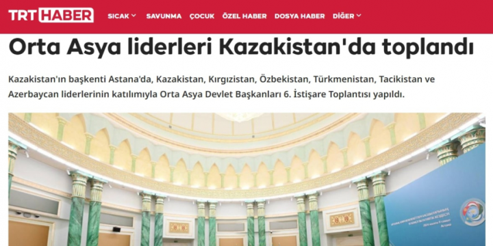 Turkish media: President Ilham Aliyev highlights cooperation with Central Asian countries