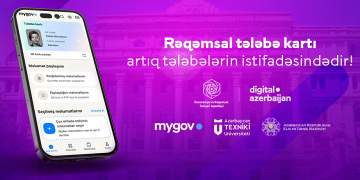 Rəqəmsal tələbə kartı istifadəyə verilir