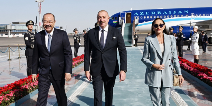 President of Azerbaijan Ilham Aliyev arrived in Uzbekistan for state visit