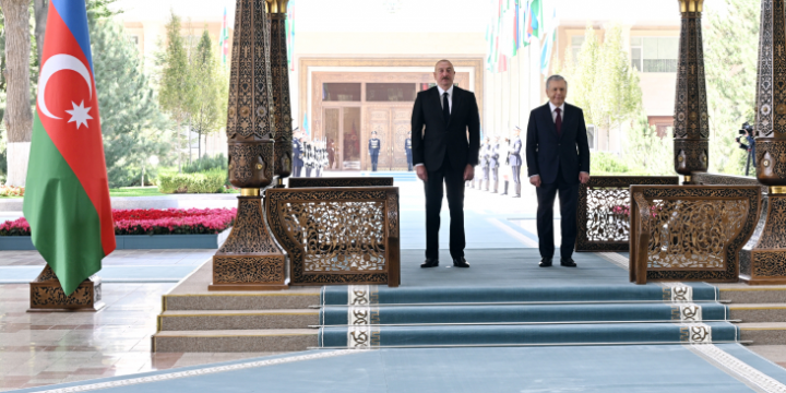 Daşkənddə Prezident İlham Əliyevin rəsmi qarşılanma mərasimi keçirilib