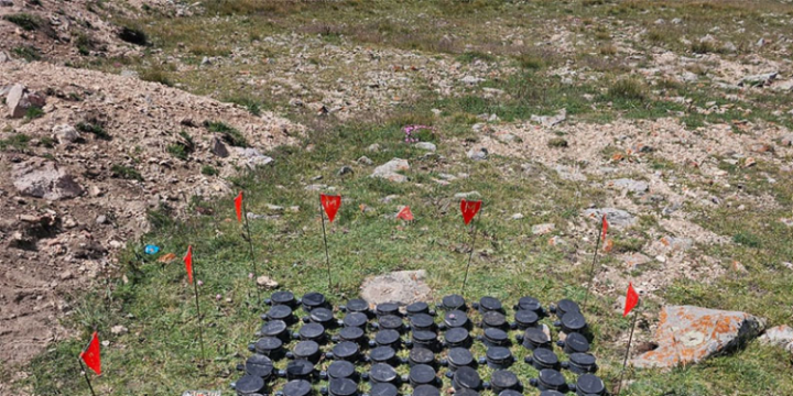 Massive scale anti-personnel mine found in Lachin district