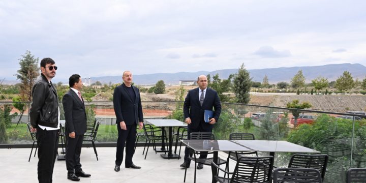 Prezident İlham Əliyev “Aghdam City Hotel”in açılışında iştirak edib