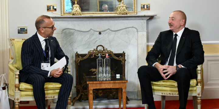 President Ilham Aliyev met with CEO of Italy’s Ansaldo Energia in Cernobbio