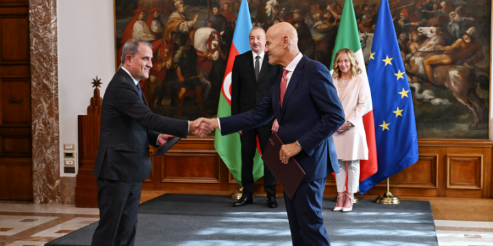 Rome hosted document exchange ceremony between Azerbaijan and Italy