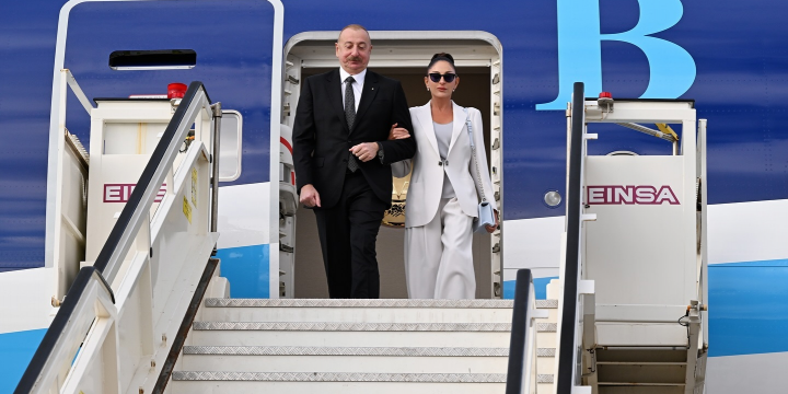 President Ilham Aliyev arrived in Milan