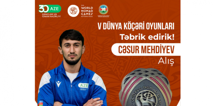 Jasur Mehdiyev claims bronze for Azerbaijan at World Nomad Games