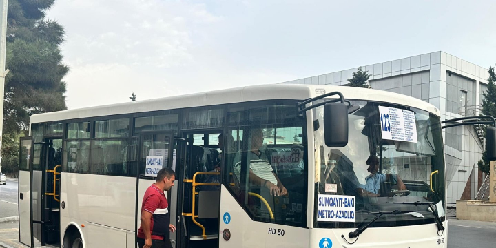 Bakıdan Sumqayıta yeni avtobus marşrut xətti fəaliyyətə başlayıb