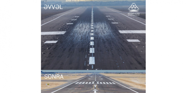 Renovated runway at Heydar Aliyev International Airport put into operation