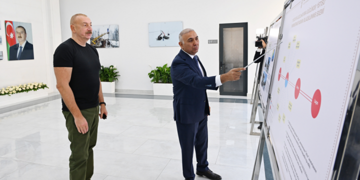 President Ilham Aliyev attended opening of “Istisu” substation in Kalbajar