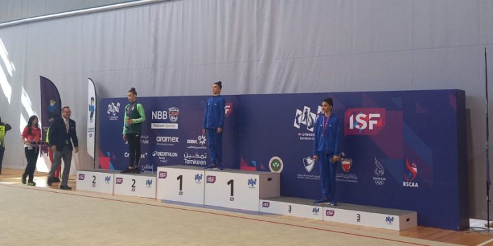 Azərbaycanın bədii gimnastı Gimnaziadada qızıl medal qazanıb