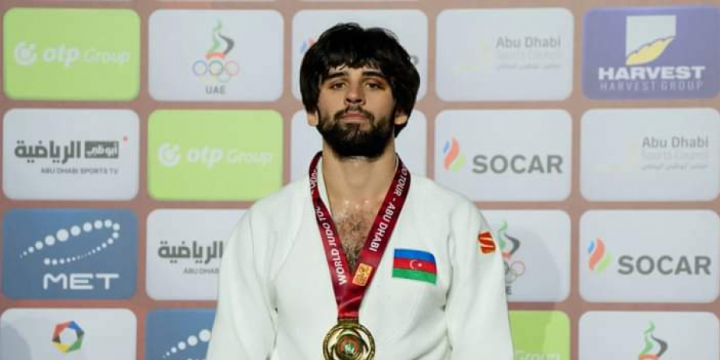 Azerbaijani judoka wins gold medal at Abu Dhabi Grand Slam