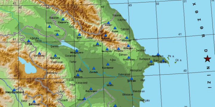 Magnitude 3.8 quake hits Caspian Sea