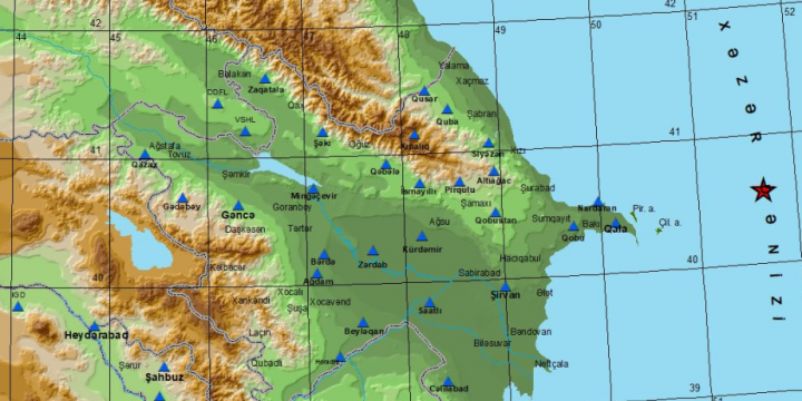 Magnitude 3.1 quake hits Caspian Sea