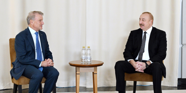 President of Azerbaijan Ilham Aliyev met with Chairman of the Board of Sberbank in Kazan