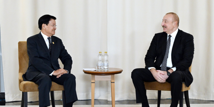 President of Azerbaijan Ilham Aliyev met with President of Laos in Kazan