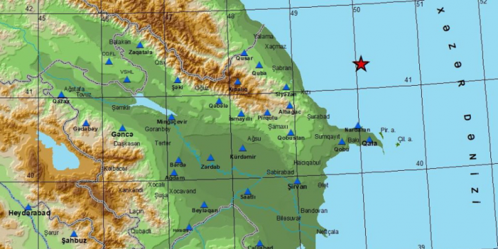 Magnitude 3.1 earthquake hits Caspian Sea