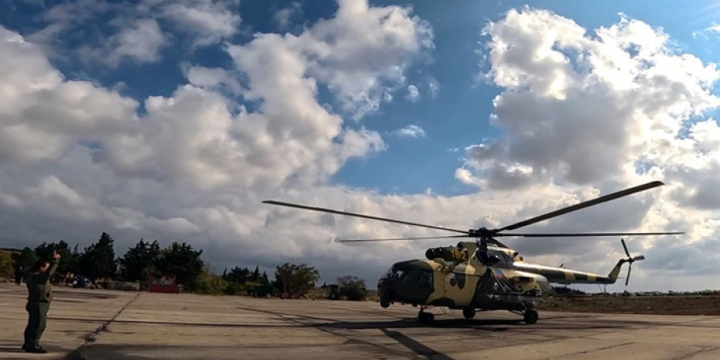 Azerbaijani Air Force’s helicopter units conduct training flights