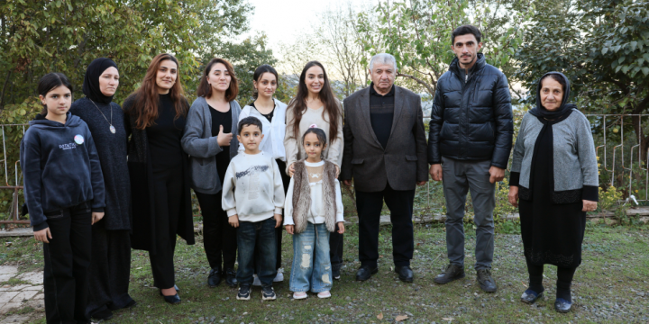 Vice-President of Heydar Aliyev Foundation Leyla Aliyeva meets with family of shepherd Khanish