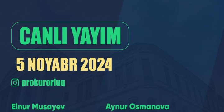 Baş Prokurorluğun idarə rəisləri canlı yayımda sualları cavablandıracaq