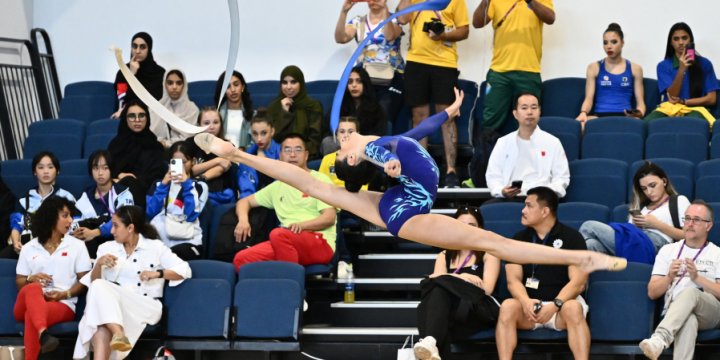 Gymnast Aghahuseynova adds another silver to Azerbaijan’s medal haul at ISF Gymnasiade Bahrain 2024