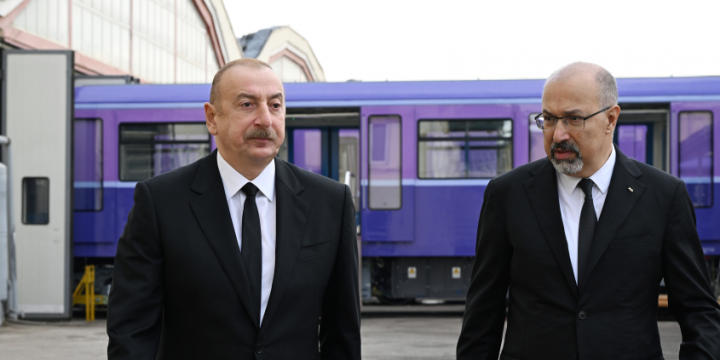 President Ilham Aliyev reviewed new generation metro trains assembled in Baku