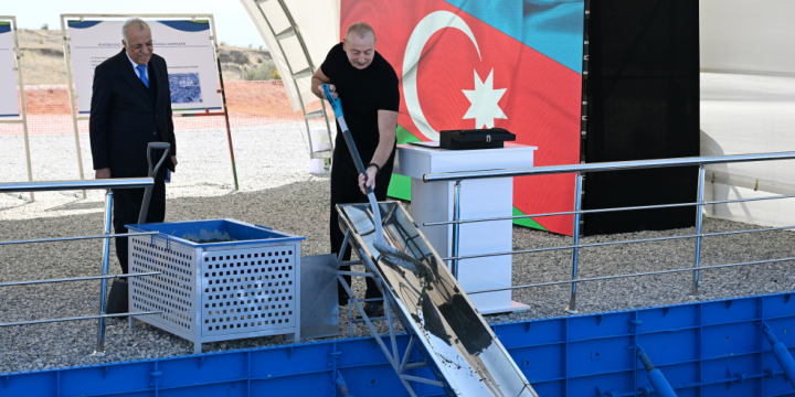 President Ilham Aliyev laid foundation stone for non-alcoholic beverage production complex in Jabrayil