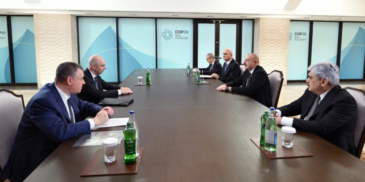 President Ilham Aliyev met with Russian Finance Minister and Faction Leader in State Duma