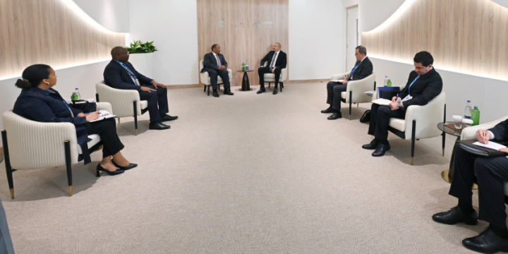 President Ilham Aliyev met with Prime Minister of the Democratic Republic of Sao Tome and Principe 