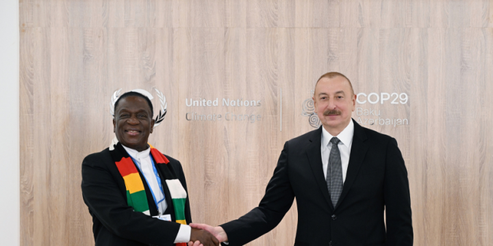 President Ilham Aliyev met with President of Zimbabwe