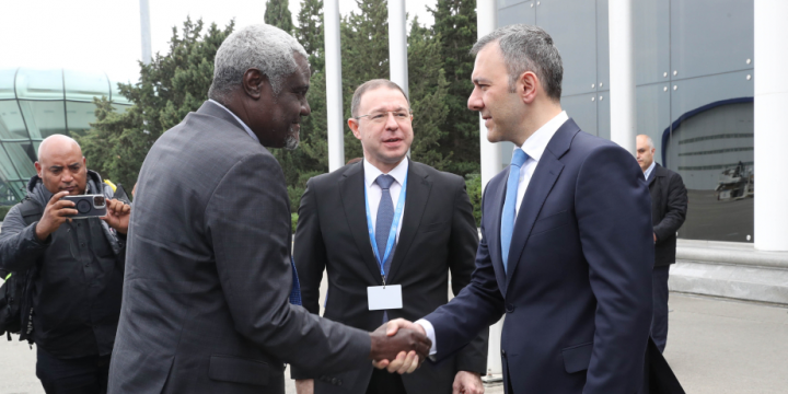 Chairperson of African Union Commission arrives in Azerbaijan