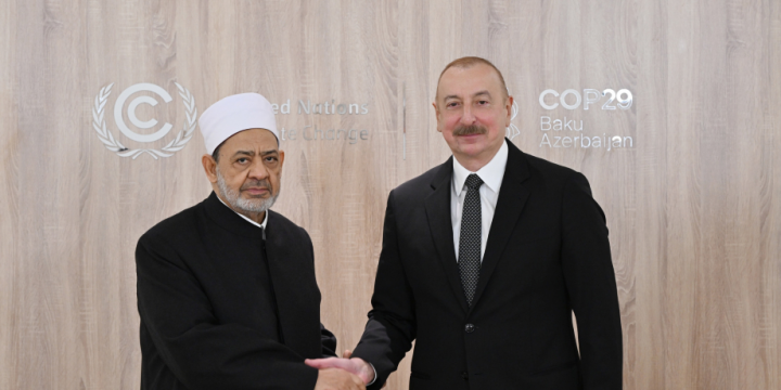 President Ilham Aliyev met with Grand Imam of Al-Azhar Al-Sharif