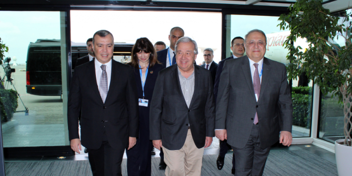 UN Secretary-General arrives in Azerbaijan to attend COP29