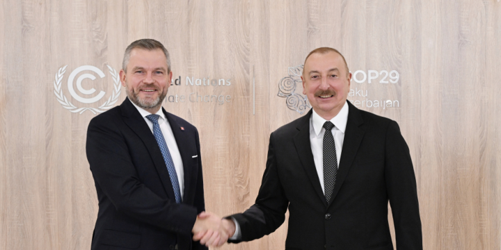 President Ilham Aliyev met with President of Slovakia