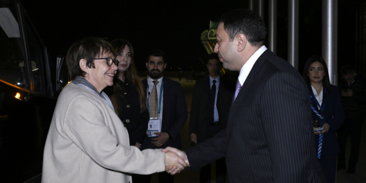 EBRD President arrives in Azerbaijan for COP29