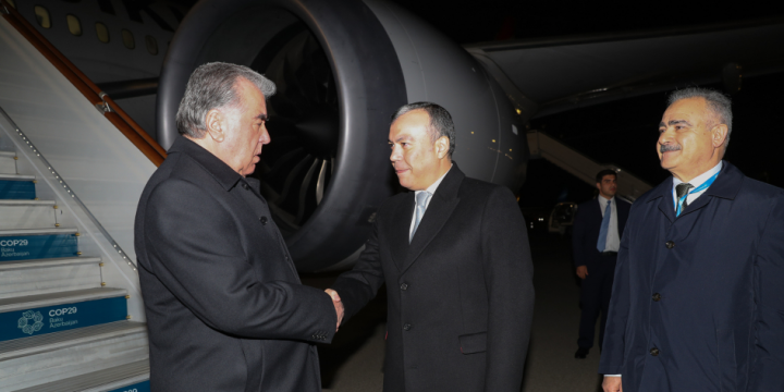 President of Tajikistan Emomali Rahmon begins visit to Azerbaijan