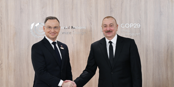 President Ilham Aliyev met with President of Poland