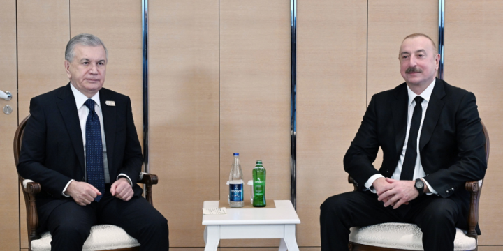 President of Azerbaijan Ilham Aliyev met with President of Uzbekistan Shavkat Mirziyoyev