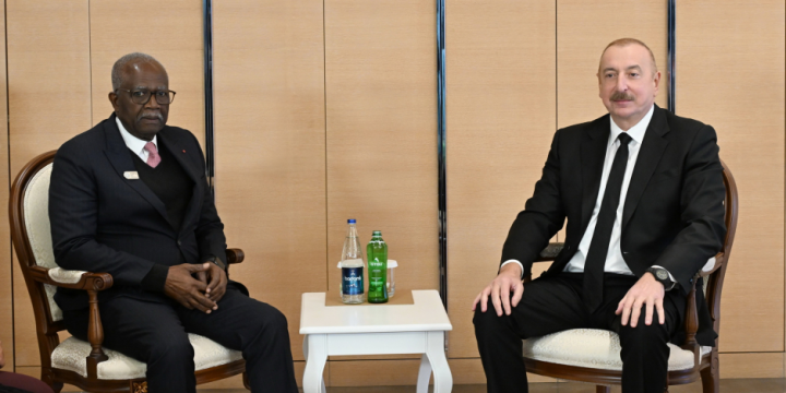 President of Azerbaijan Ilham Aliyev met with Vice-President of Gabon