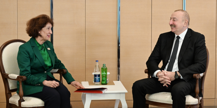 President of Azerbaijan Ilham Aliyev met with President of North Macedonia