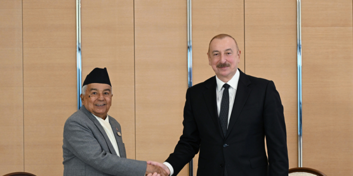 President of Azerbaijan Ilham Aliyev met with President of Nepal