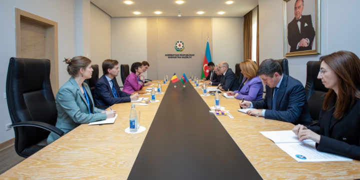 Azerbaijan’s Energy Minister holds discussions with his Belgian counterpart and Head of German Wind Energy Association