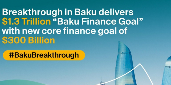 Breakthrough in Baku delivers $1.3tn “Baku Finance Goal”