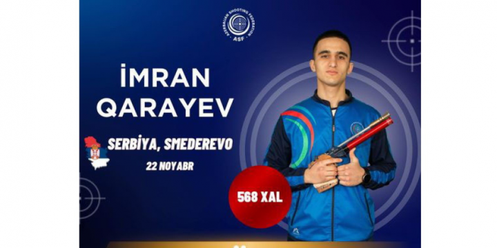 Azerbaijani shooter grabs bronze in Grand Prix Smederovo